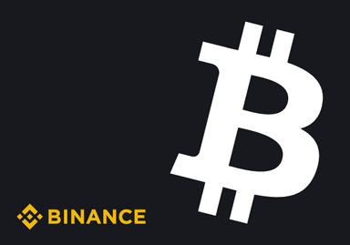 Tarjeta Binance Bitcoin logo