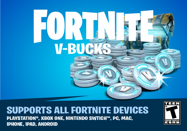 Karta Fortnite V-Bucks logo