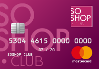 Coupon Recharge SoShop 20 €